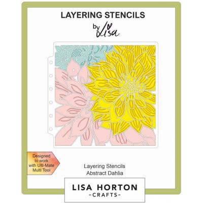 Lisa Horton Crafts Layering Stencils - Abstract Dahlia